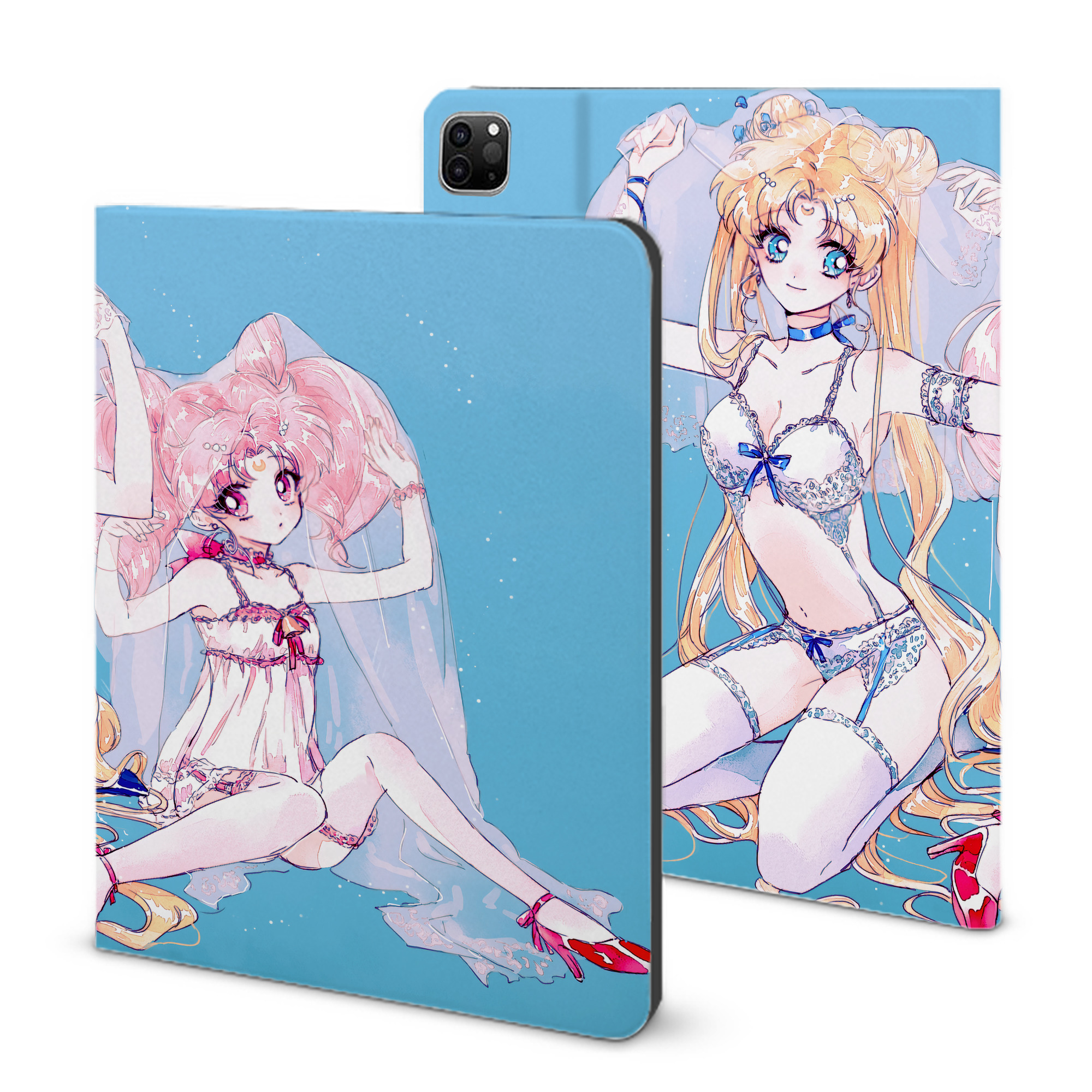 （画像用） 美少女戦士セーラームーン Sailor Moon IPad ケース ブック型 PUレザー TPU 耐衝撃 軽量 薄型 ペン収納なし 全面保護 IPad 各モデル対応